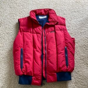 Vintage red ski vest